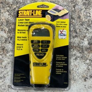 Yellow Laser Tape Distance Measurer